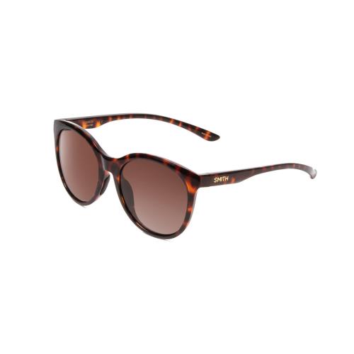 Smith Bayside Unisex Sunglass Tortoise Gold/polarized Brown Gradient Cateye 54mm