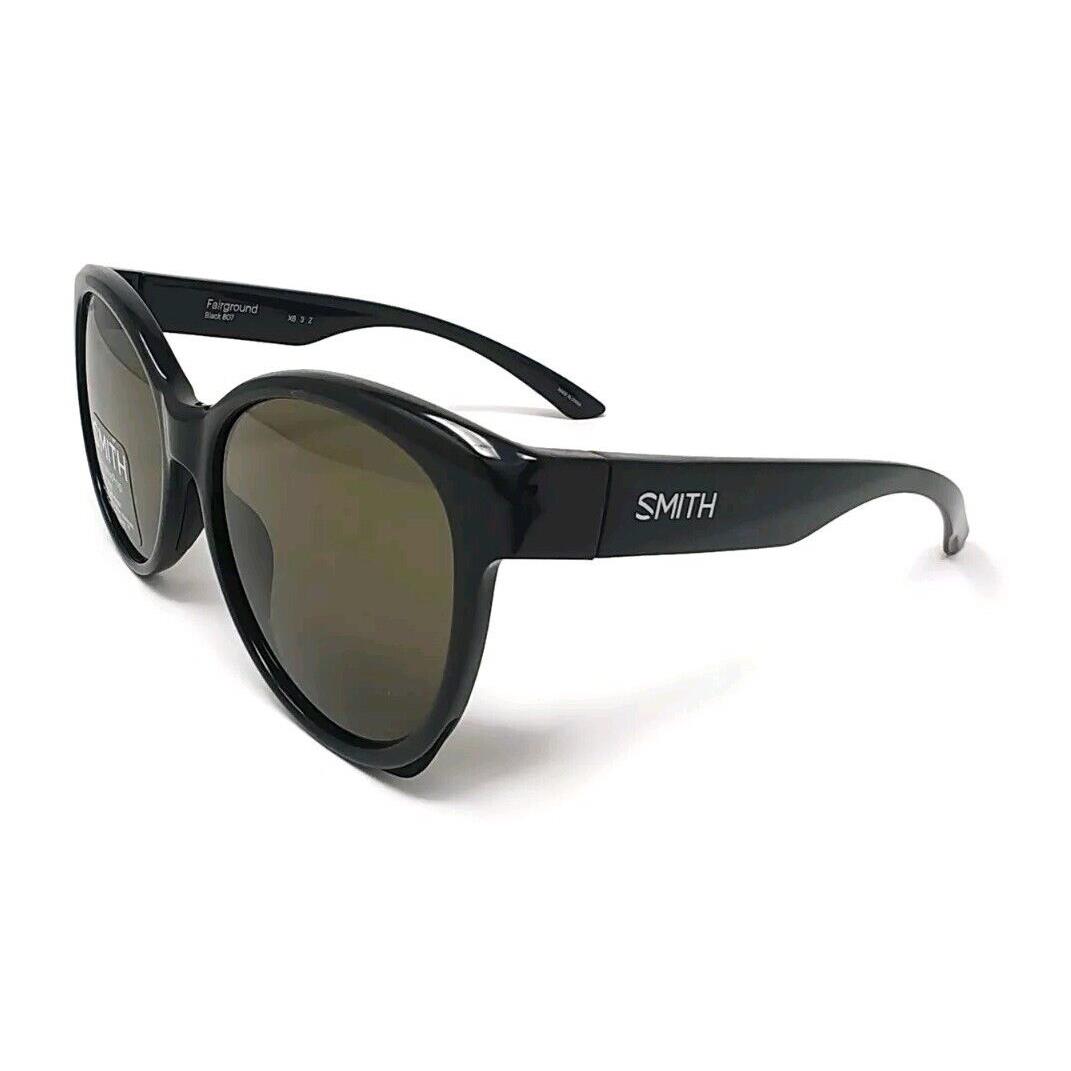 Smith Optics Fairground Black Sunglasses - Chromapop+ Polarized Gy/gn Lens