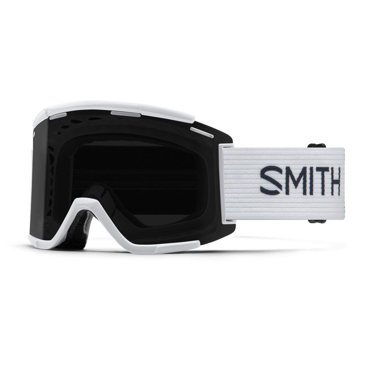 Smith Squad XL Mtb/bike Goggles White Chromapop Sun Black + Bonus Lens