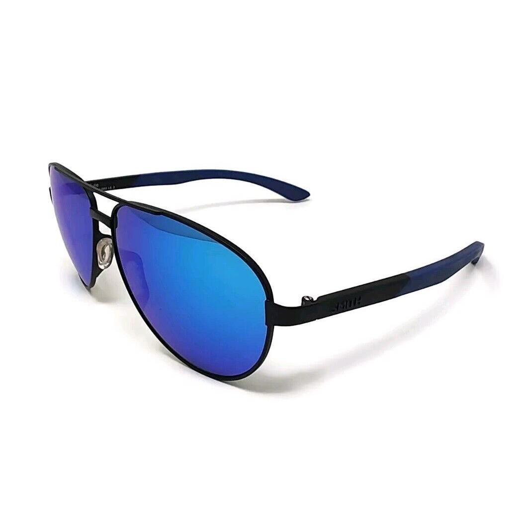 Smith Optics Salute Matte Black Sunglasses - Blue Mirror Lens