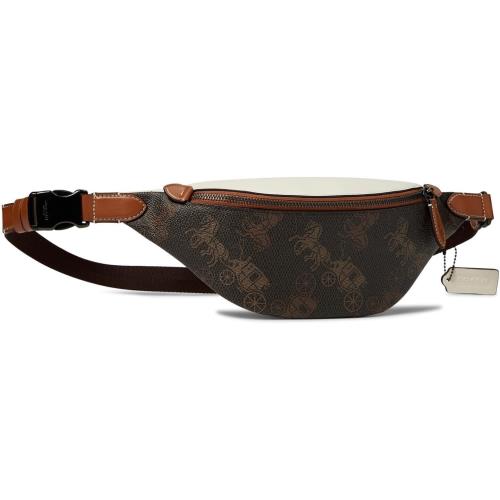 Coach Charter Waist Pack 7 in Large Canvas with Horse and Carriage Covering