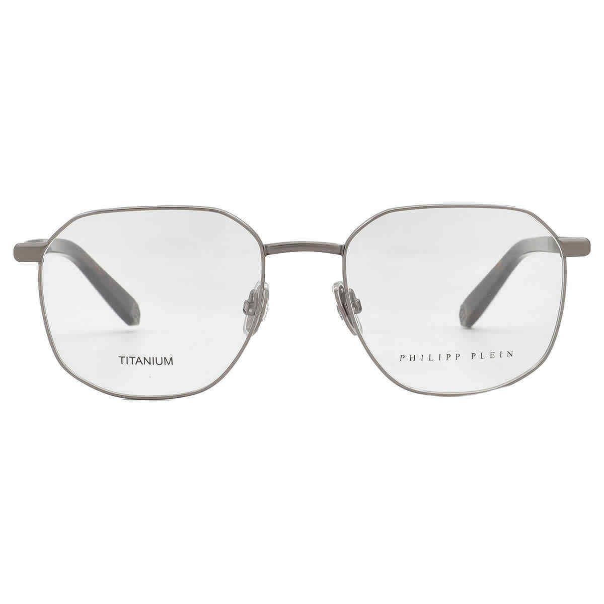 Philipp Plein Demo Geometric Men`s Eyeglasses VPP020M 584 53 VPP020M 584 53