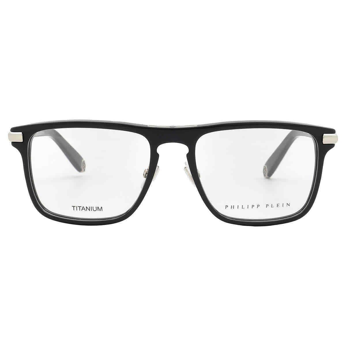 Philipp Plein Demo Square Men`s Eyeglasses VPP019M 0700 53 VPP019M 0700 53