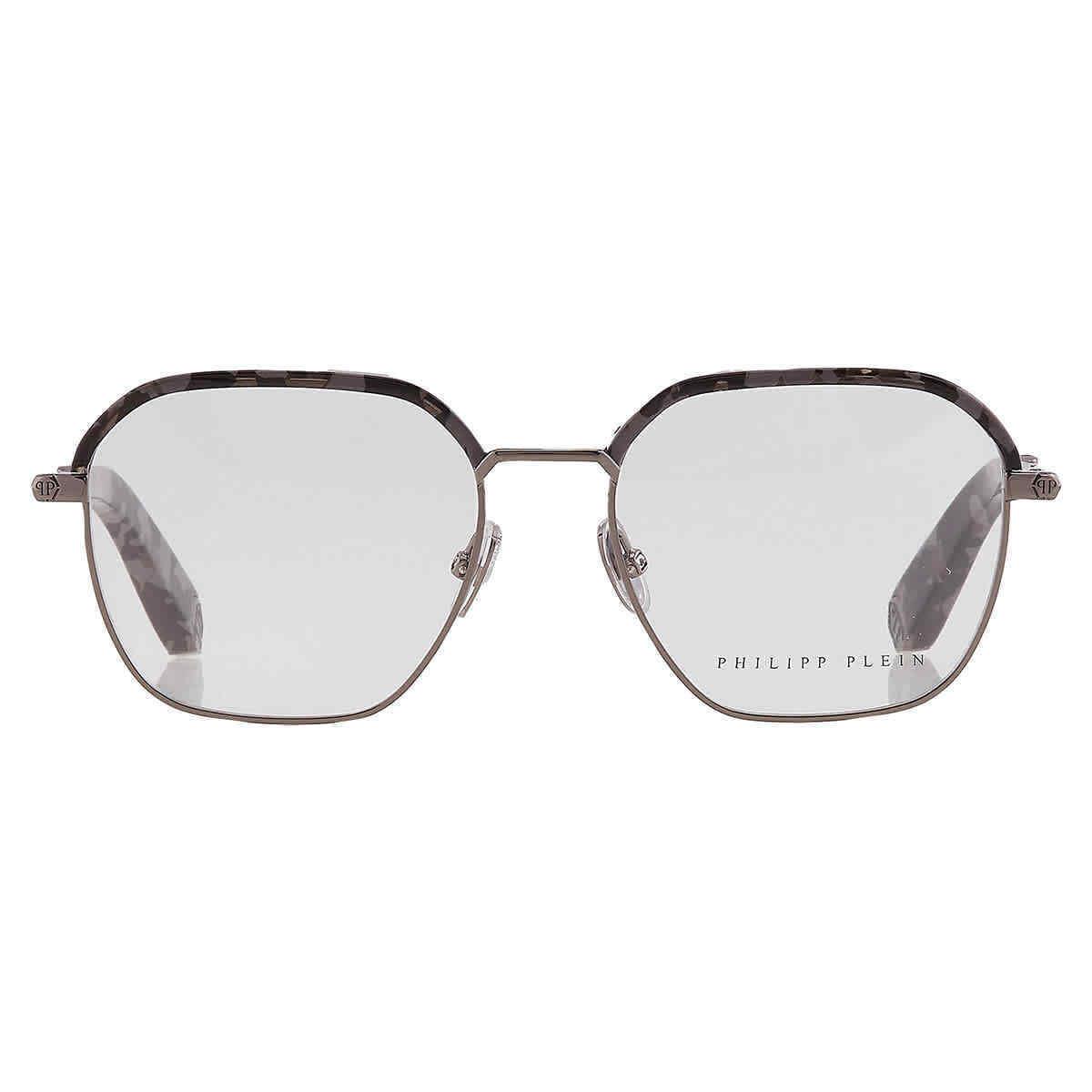 Philipp Plein Demo Geometric Men`s Eyeglasses VPP017M 0568 VPP017M 0568