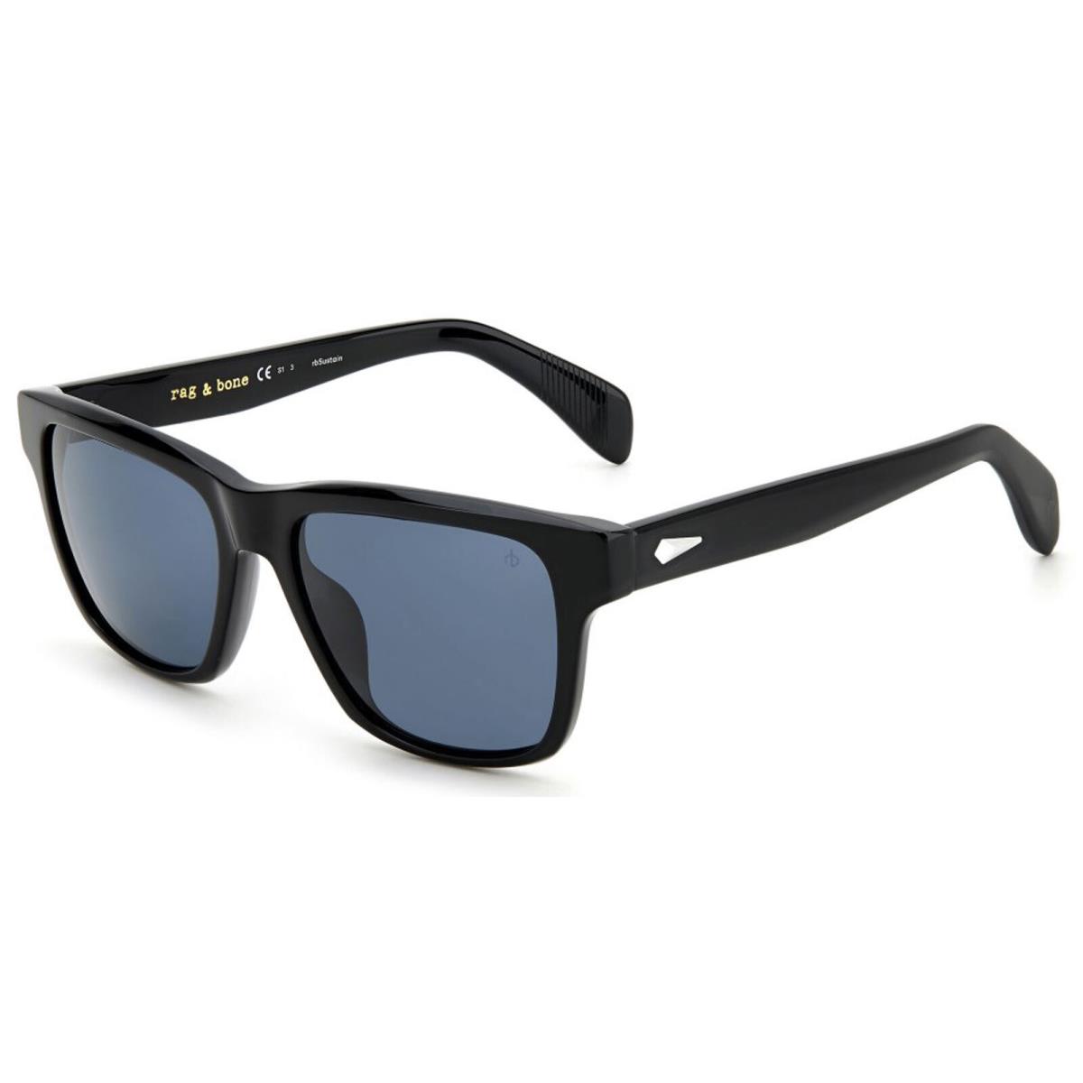 Rag Bone RNB5041/S 807 Unisex Black Sunglasses Black Lens