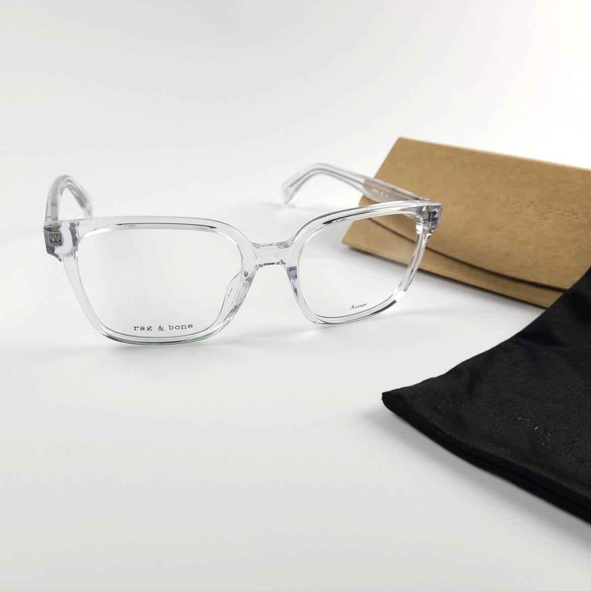 Rag Bone RNB3045 900 Crystal 52-18-140 Eyeglass Frames