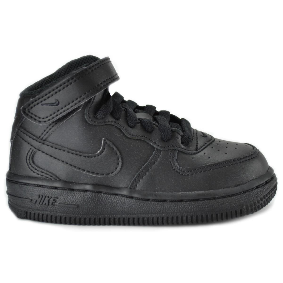 Nike Air Force 1 Mid TD 314197-004 Black Toddler Baby