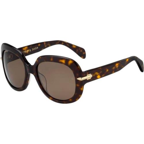 Rag Bone Rnb 1030/S 086 SP Dark Havana Sunglasses