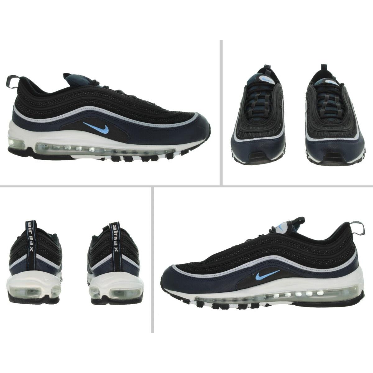 Nike Men`s Air Max 97 Black - University Blue Running Shoes Multiple Size