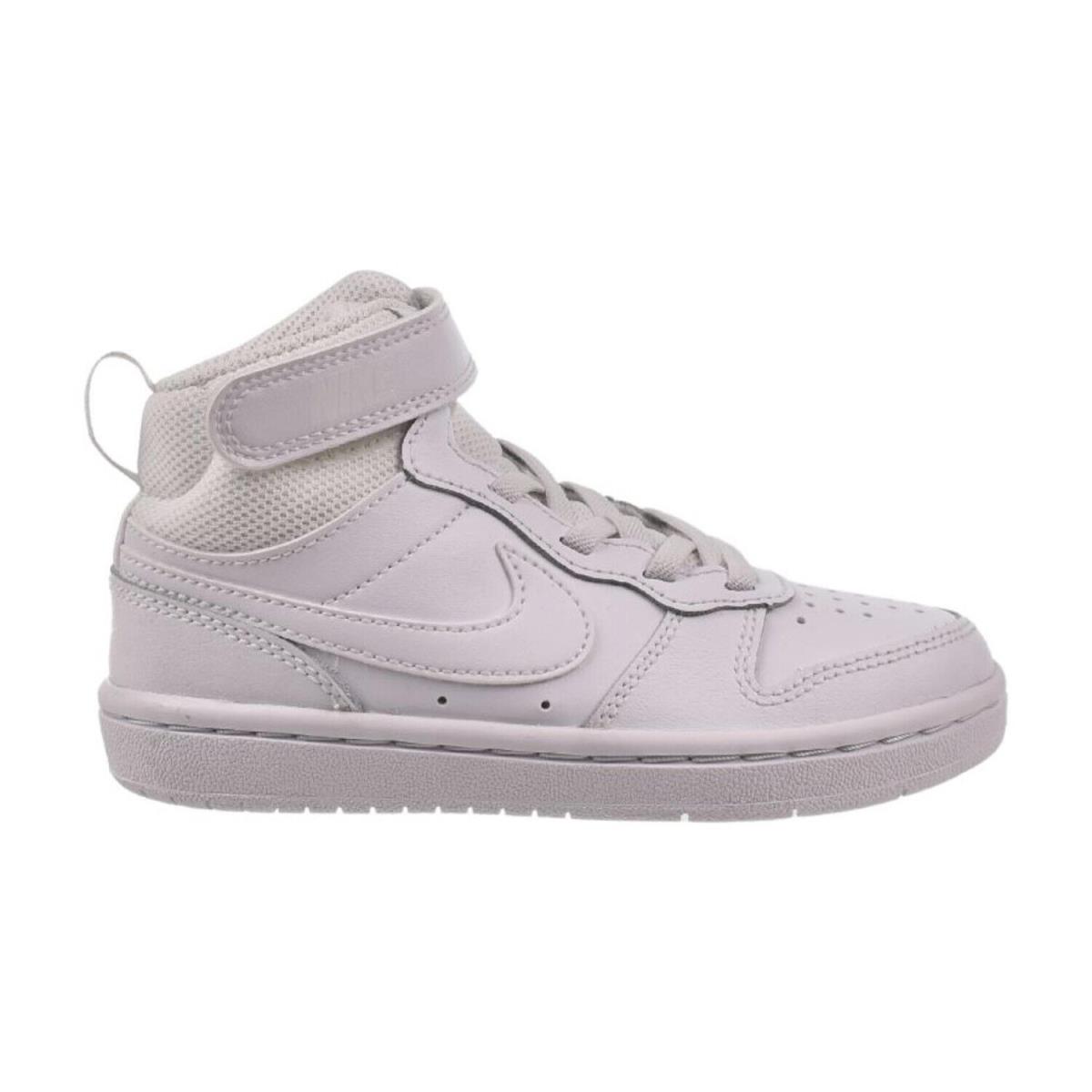 Nike Court Borough Mid 2 PS Little Kids` Shoes Triple White CD7783-100 - Triple White