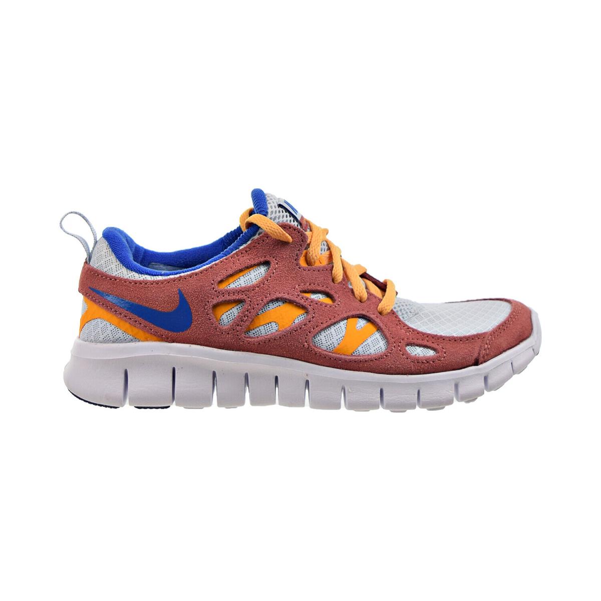 Nike Free Run 2 GS Big Kids` Shoes Aura-university Gold-canyon Rust DQ8603-400 - Aura-University Gold-Canyon Rust-Game Royal