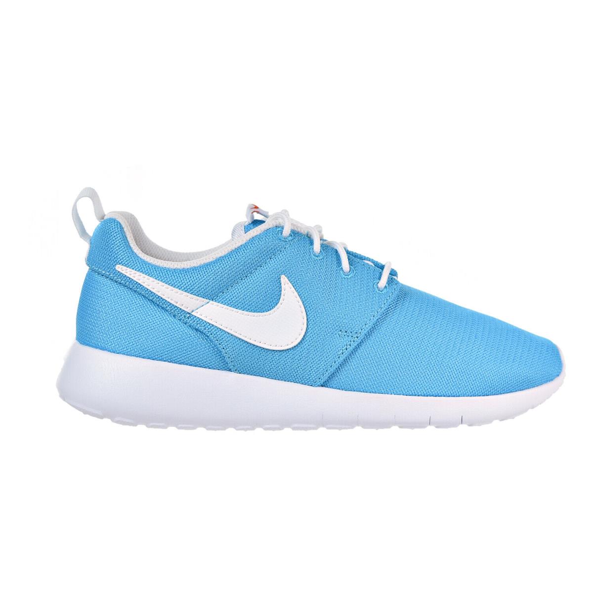 Nike Roshe One Boys Shoes Chlorine Blue-white-safety Orange 599729-412 - Chlorine Blue/White/Safety Orange