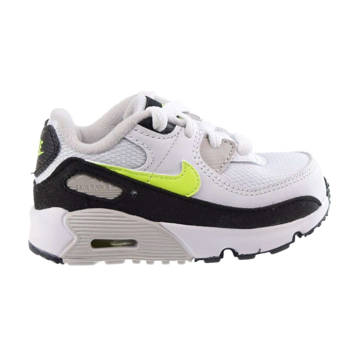 Nike Air Max 90 Ltr TD Toddlers Shoes White-hot Lime-black CD6868-109