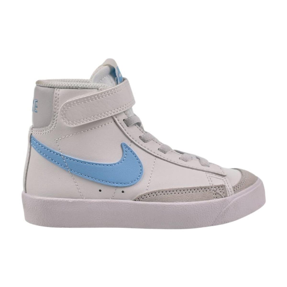 Nike Blazer Mid `77 PS Little Kids` Shoes White-photon Dust-aquarius Blue - White-Photon Dust-Aquarius Blue