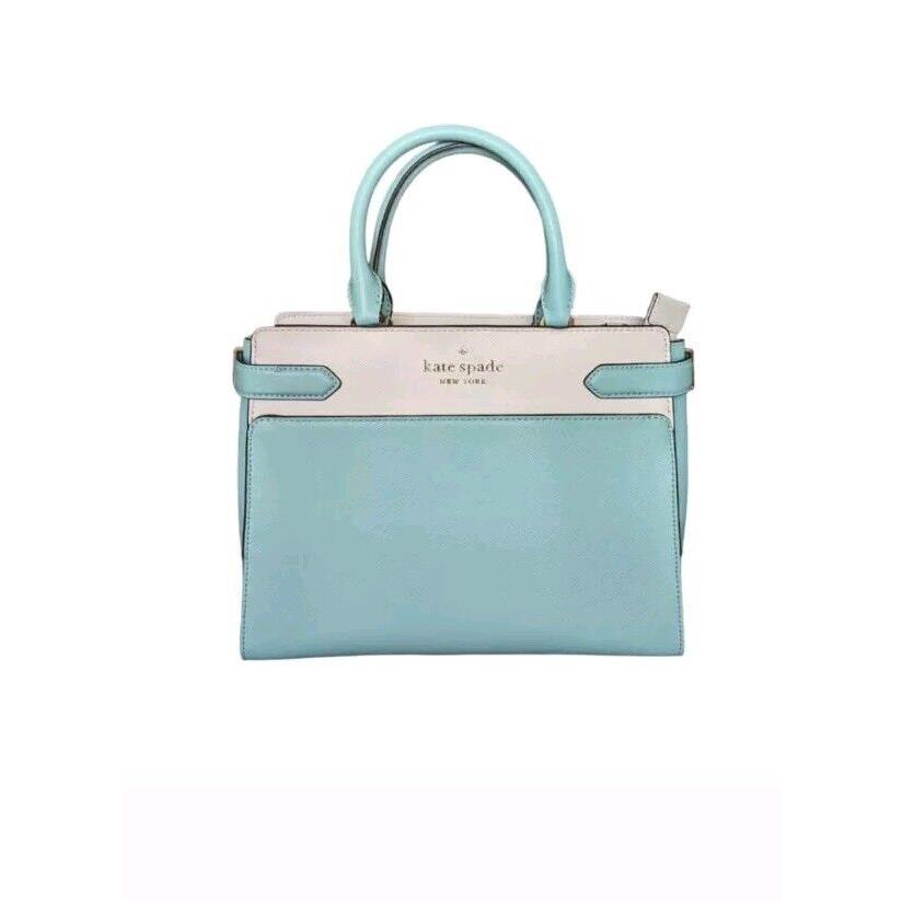 Kate Spade Staci WKRU6950 Large Satchel Poolside Blue