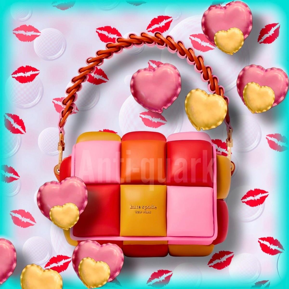 Kate Spade Pink Colorblocked Rubix Boxxy Crossbody Clutch Bag 2+ Discount
