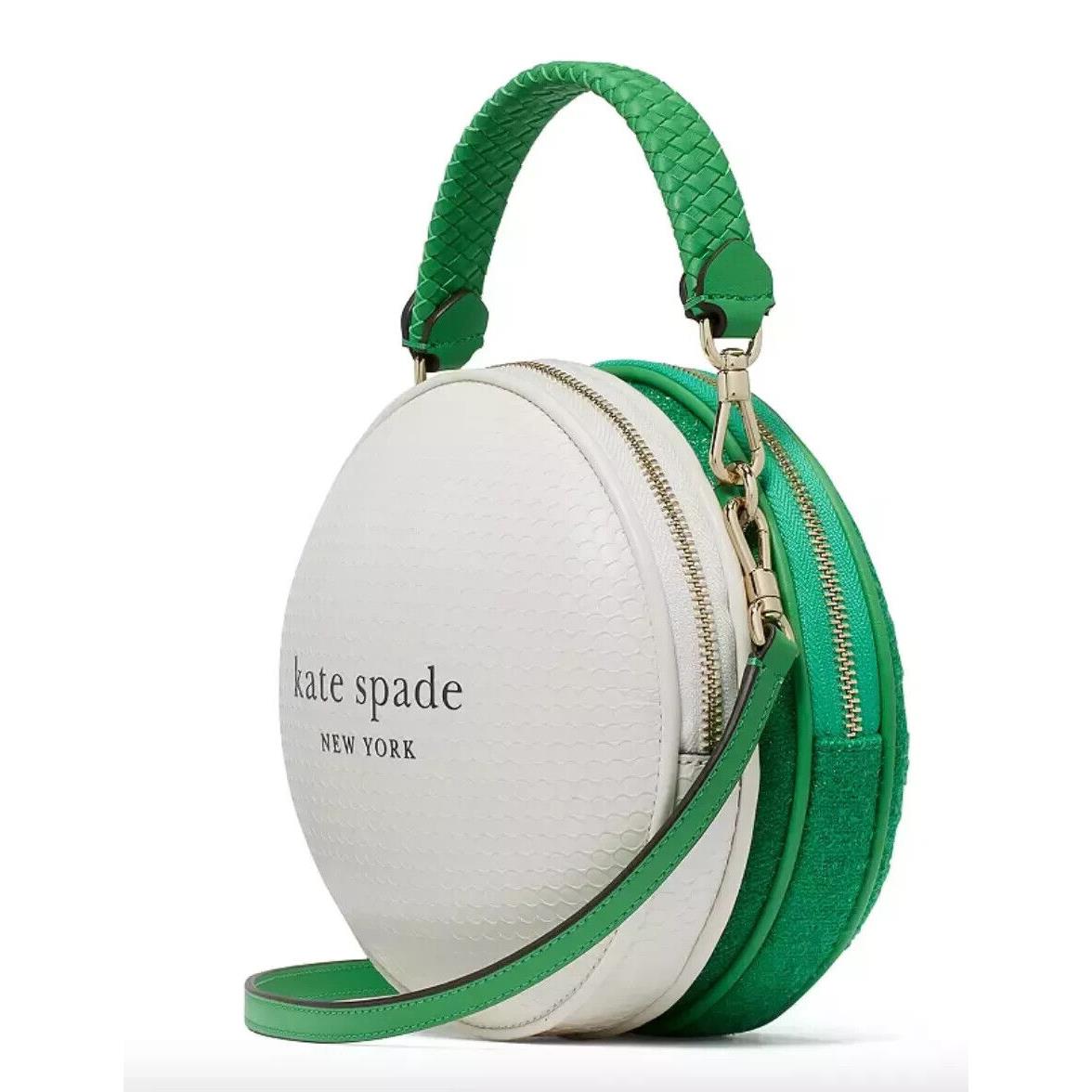 Kate Spade Tee Time 3D Golf Ball Crossbody Bag White Green