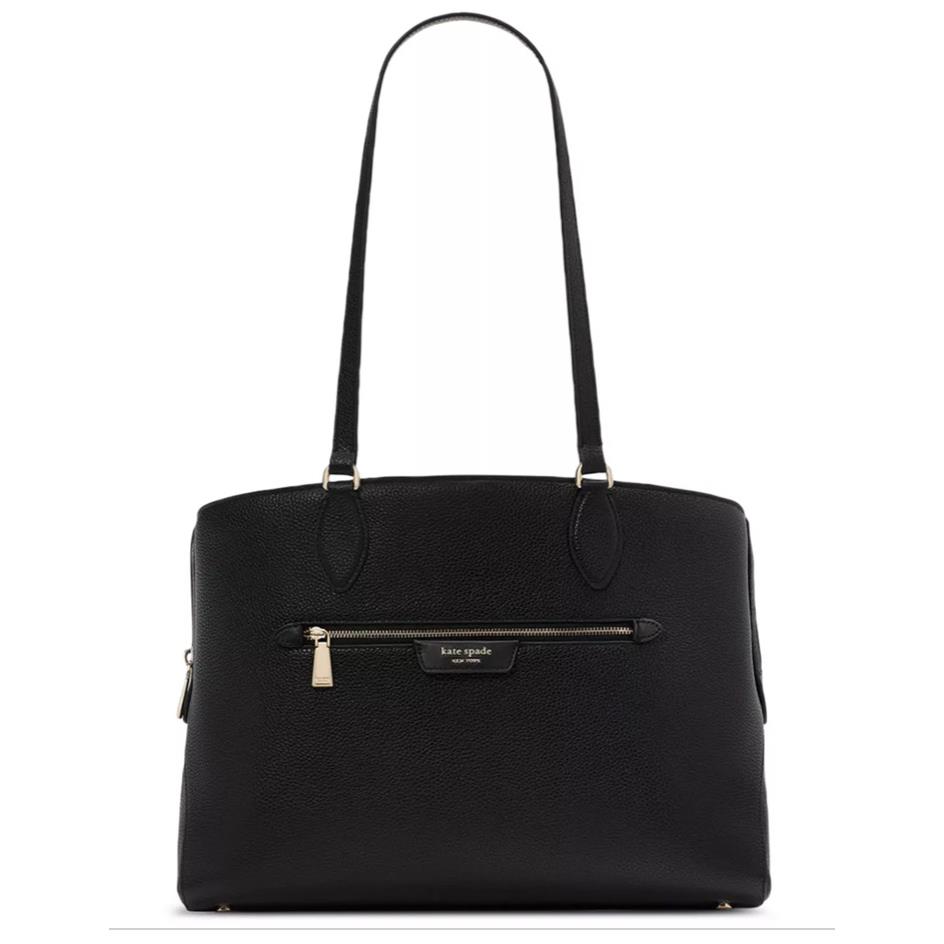 Kate Spade Hudson Pebbled Leather Work Tote Black