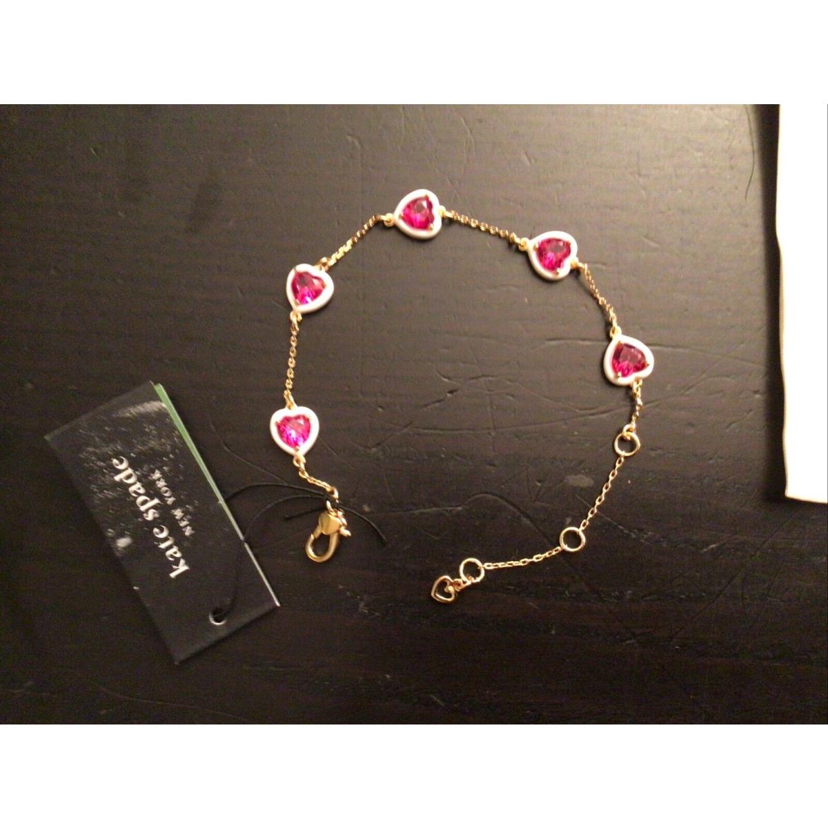 New Kate Spade Sweetheart Bracelet 2 Gift Bag Pouches