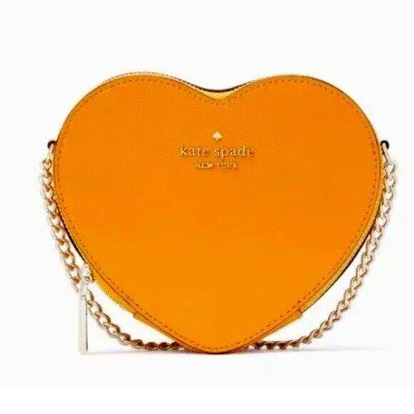 Kate Spade York Love Shack Mini Heart Crossbody Bag Pride Orange