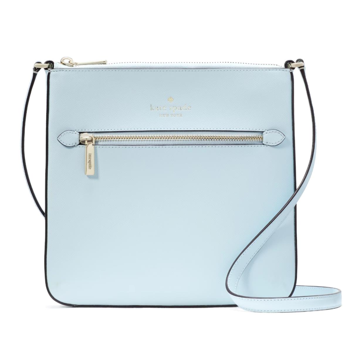 New Kate Spade Sadie North South Crossbody Crisp Sky with Dust Bag