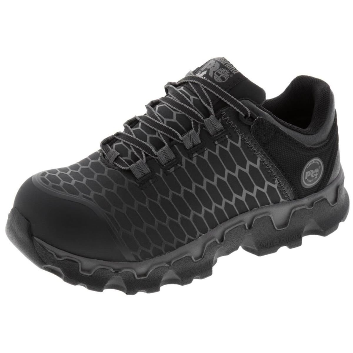 Woman`s Shoes Timberland Pro Powertrain Sport Alloy Safety Toe EH Black/Grey 1