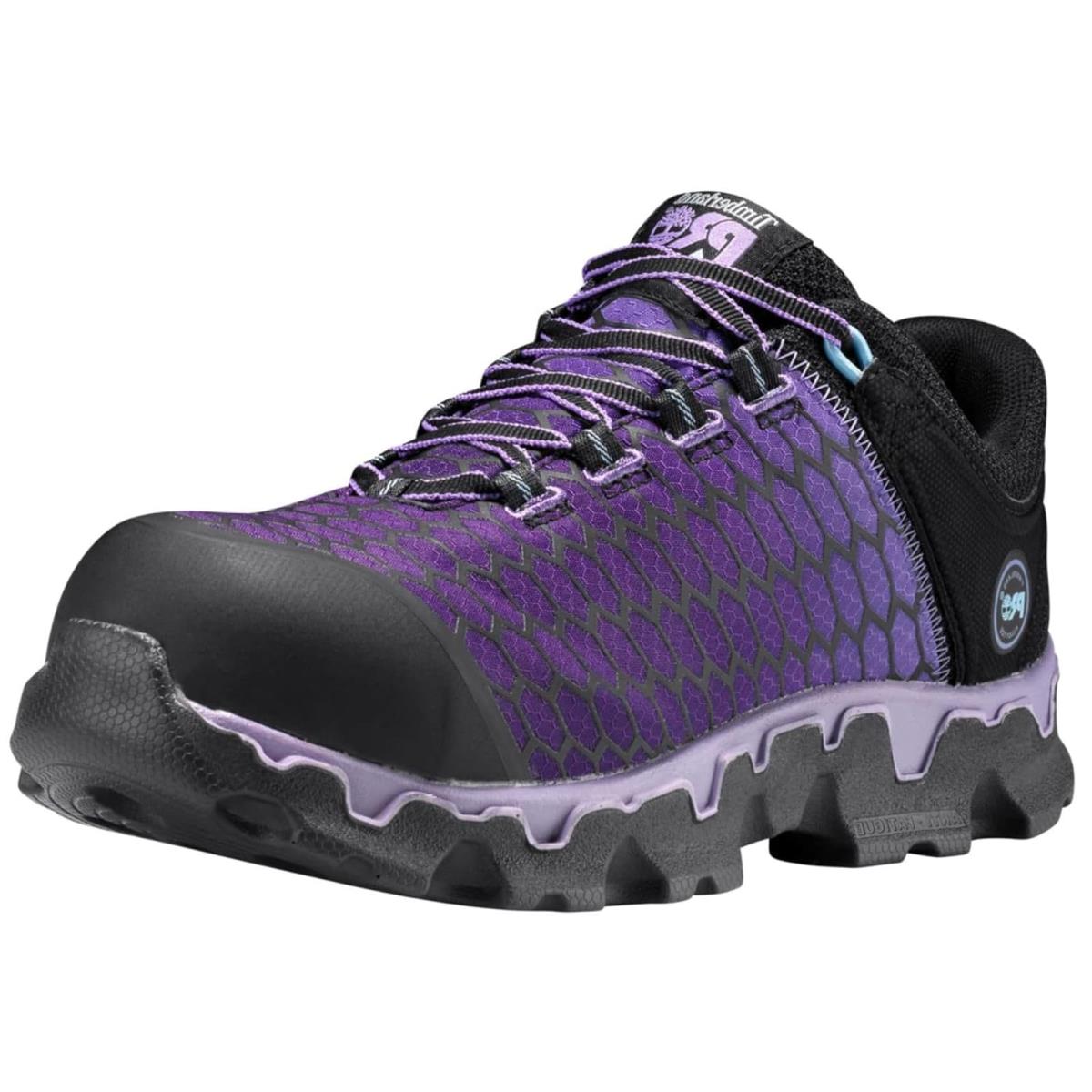 Woman`s Shoes Timberland Pro Powertrain Sport Alloy Safety Toe EH Black/Purple