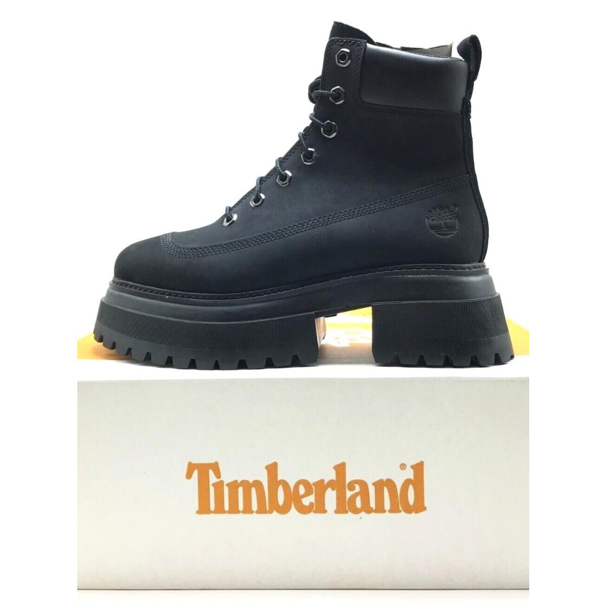 Women Timberland Sky 6-INCH Lace UP Waterproof Boots Black TB0A428J 001