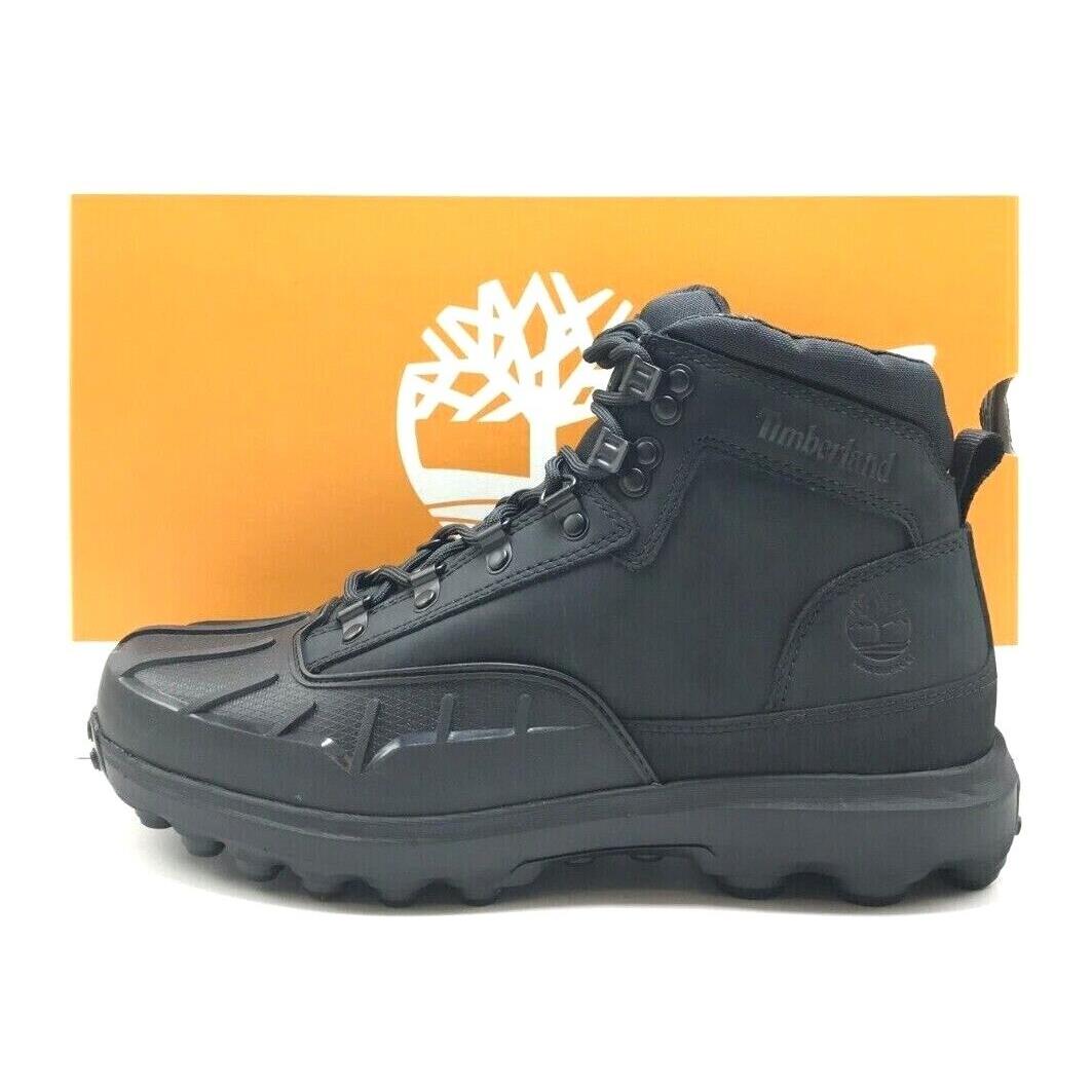 Men Timberland Converge Waterproof Mid Boots Black Nubuck TB0A5XA9 015