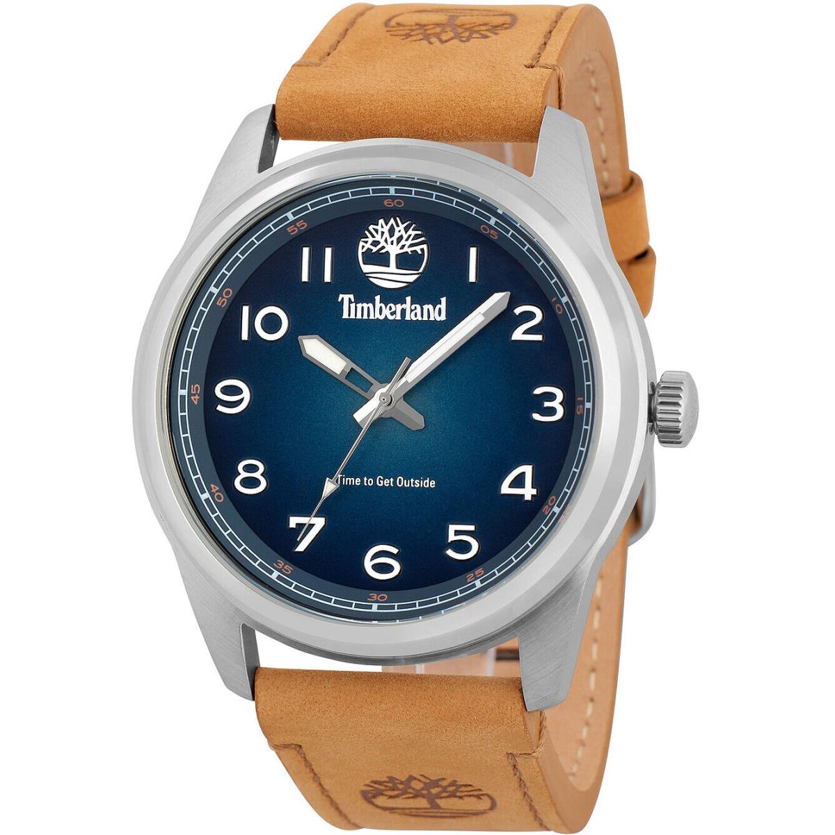 Timberland TDWGA2152102 Northbridge Mens Watch 45mm 5ATM - Dial: Blue, Band: Brown