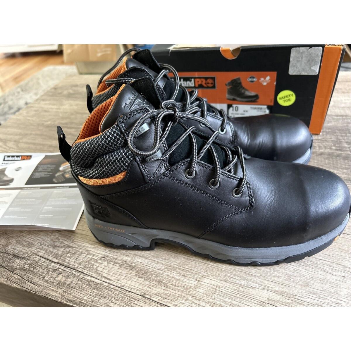 Timberland Pro Bandsaw Black 6 Steel Safety Toe Work Boots Men s Sz 10