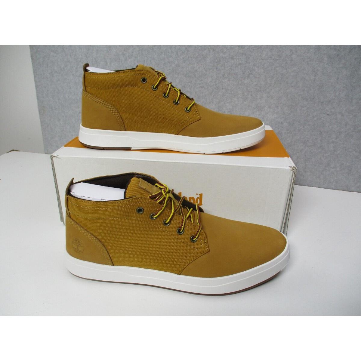 Timberland Davis Square Chukka Casual Shoes Wheat Nubuck Mens Sz 10.5