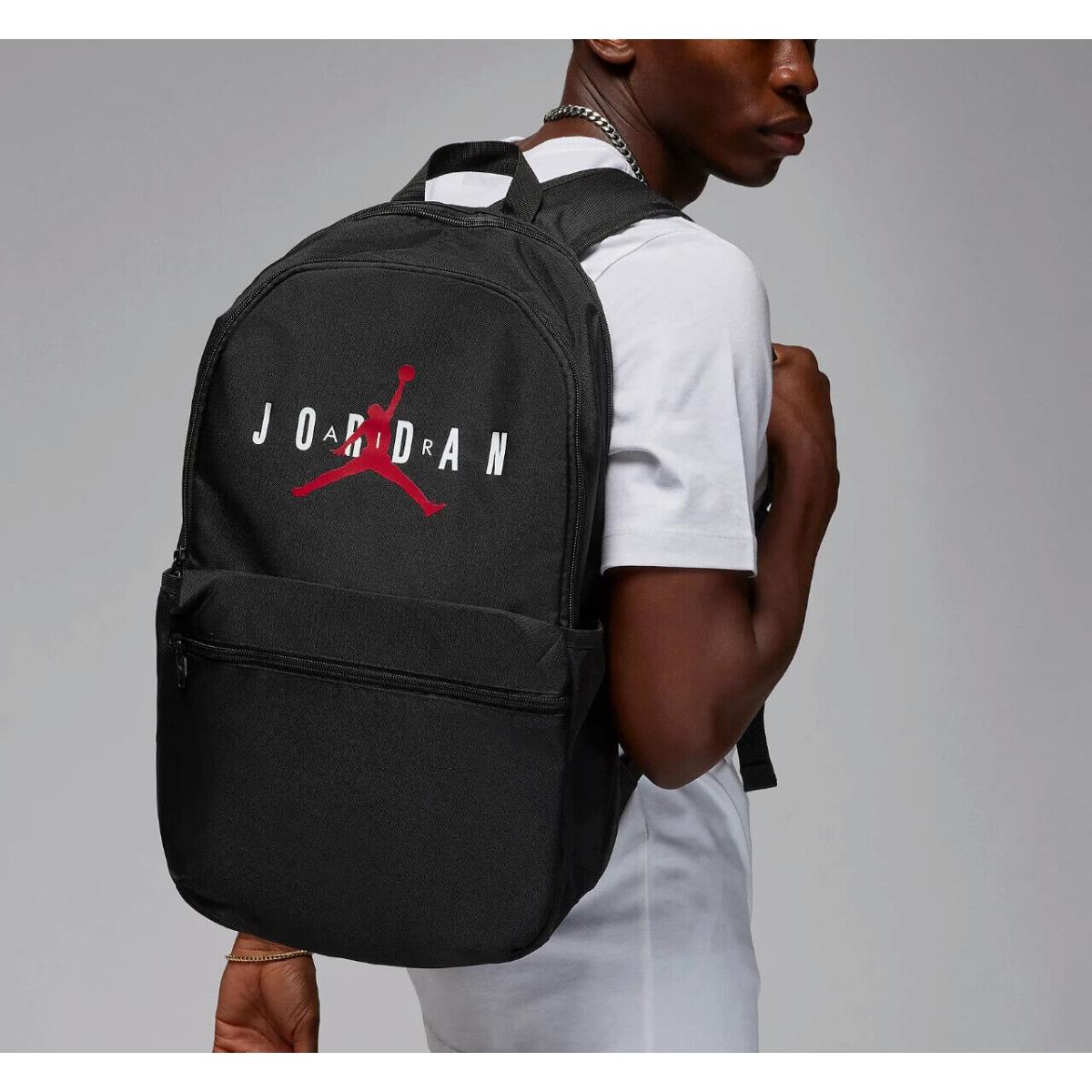 Nike Air Jordan Backpack 23L Black White Red Jumpman Unisex Bag MA0880 023