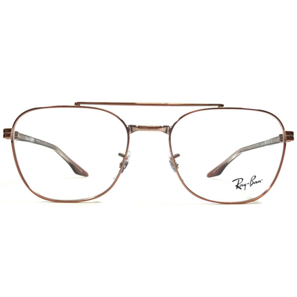 Ray-ban Eyeglasses Frames RB6485 2943 Polished Copper Aviators Wire 55-19-145