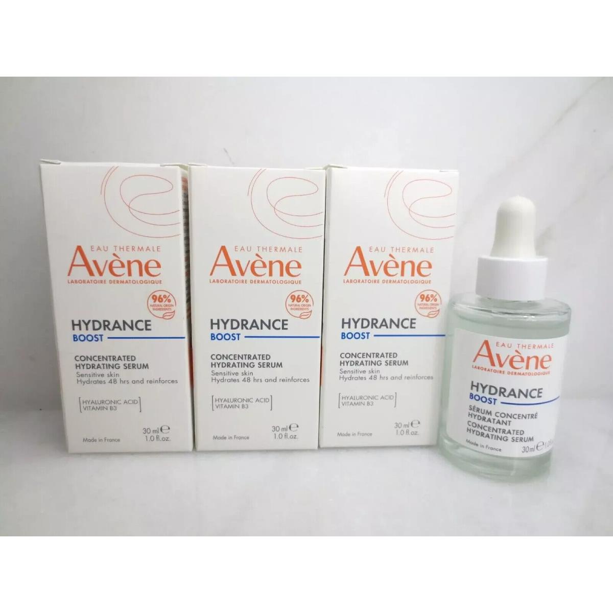 Avene Hydrance Boost Concentrated Hydrating Serum 1 OZ Boxed 3PCS Exp: 03/27