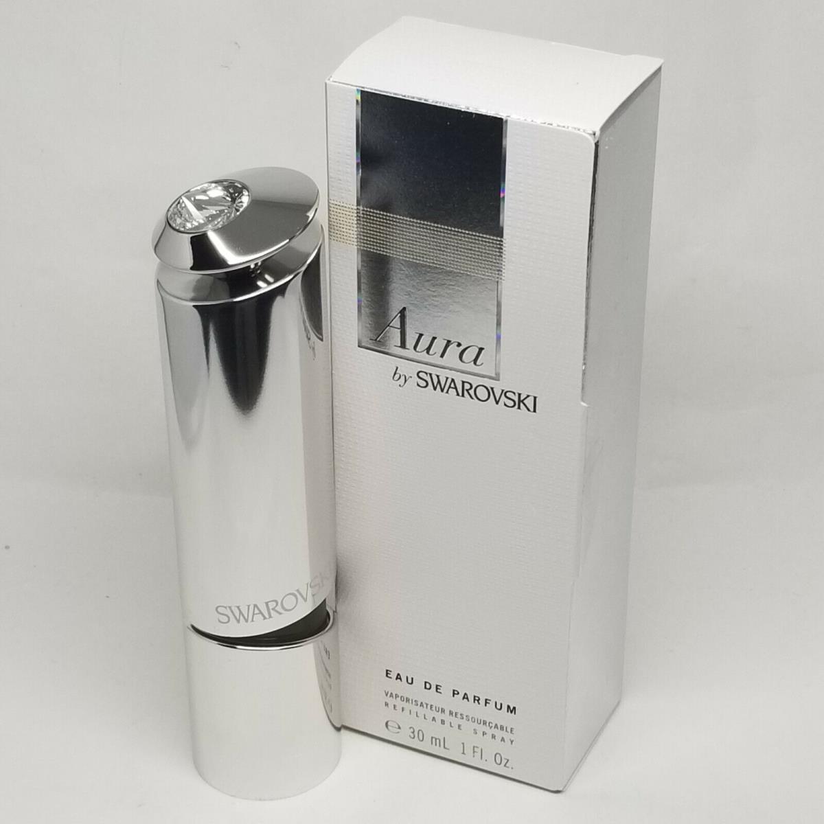 Aura by Swarovski Refillable Edp Spray Women 1.0 oz /30 ml Box Rare