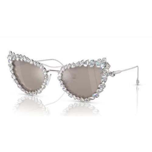 Swarovski Women`s Sk7011 4001AP 56mm with Crystal Clip-on Butterfly Sunglasses