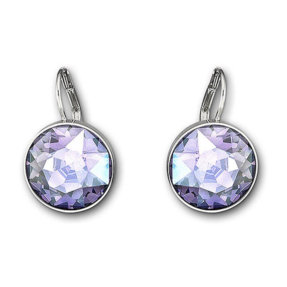 Swarovski Tanzanite Moonlight Crystal Bella Drop Earrings Rhodium -5030703