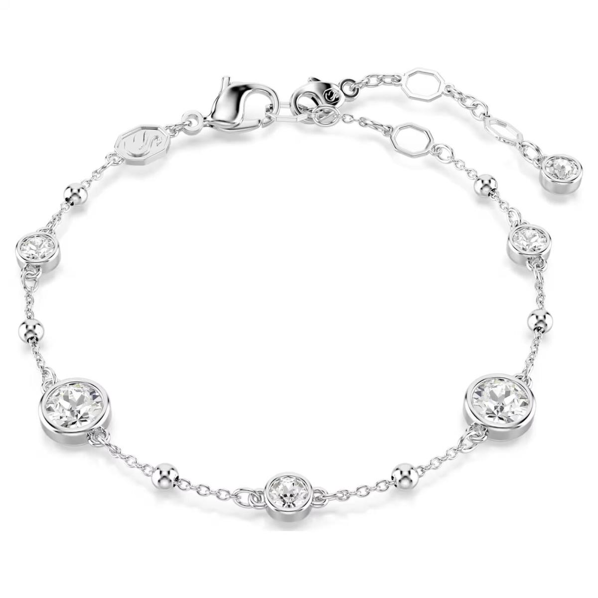 Swarovski Imber Bracelet Round Cut White Rhodium Plated 5696079