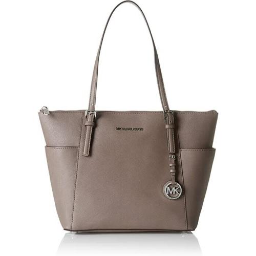 Michael Kors Jet Set E/w Top-zip Tote Silver Hardware 30F2GTTT8L Cinder