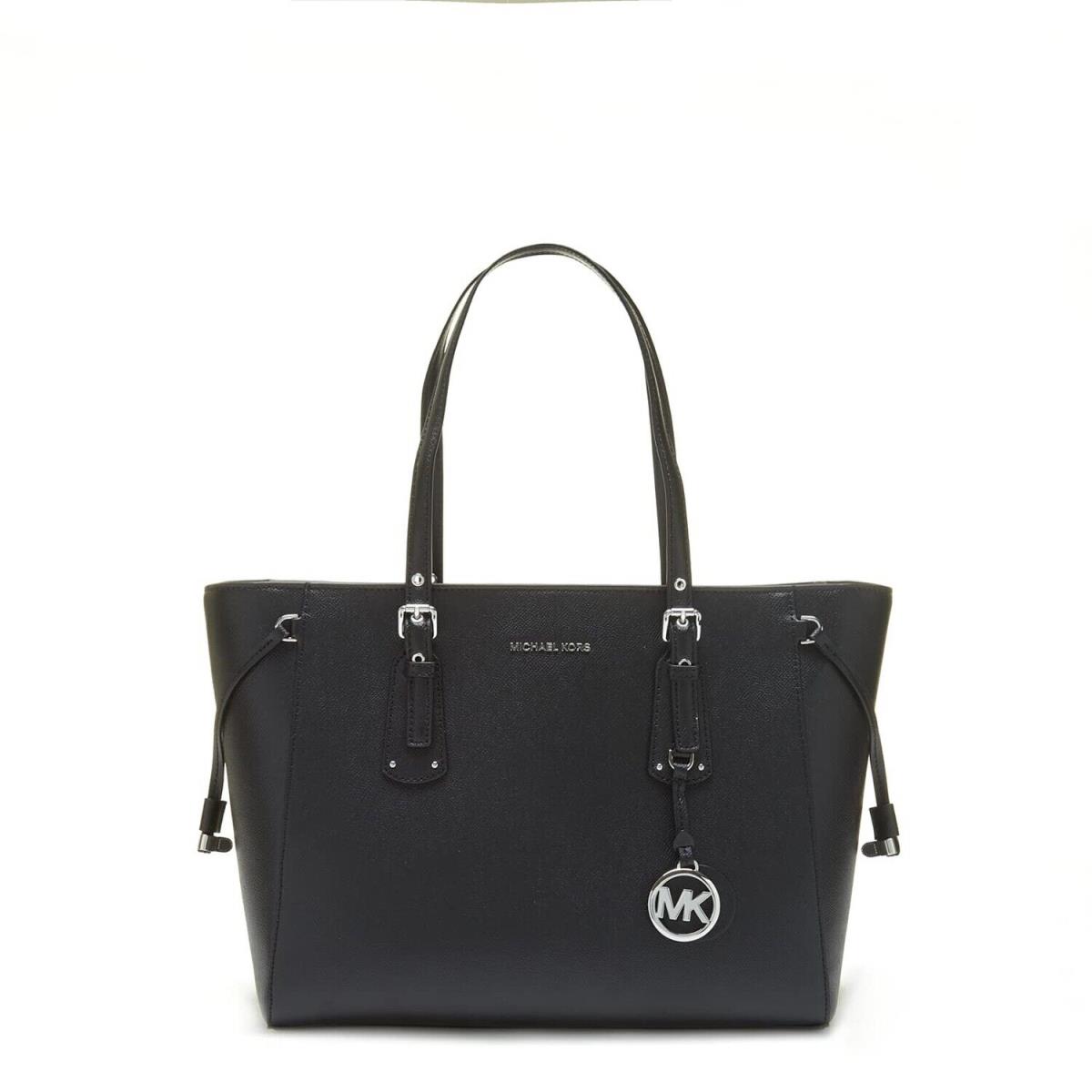 Michael Kors Canvas and Beach Tote Bag Black/black