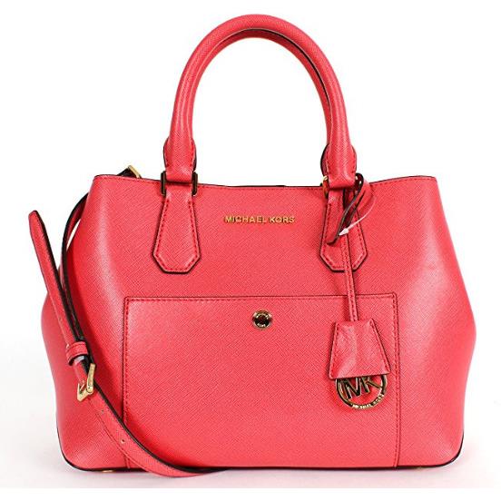 Michael Kors Greenwich Medium Tote Watermelon/luggage/gold