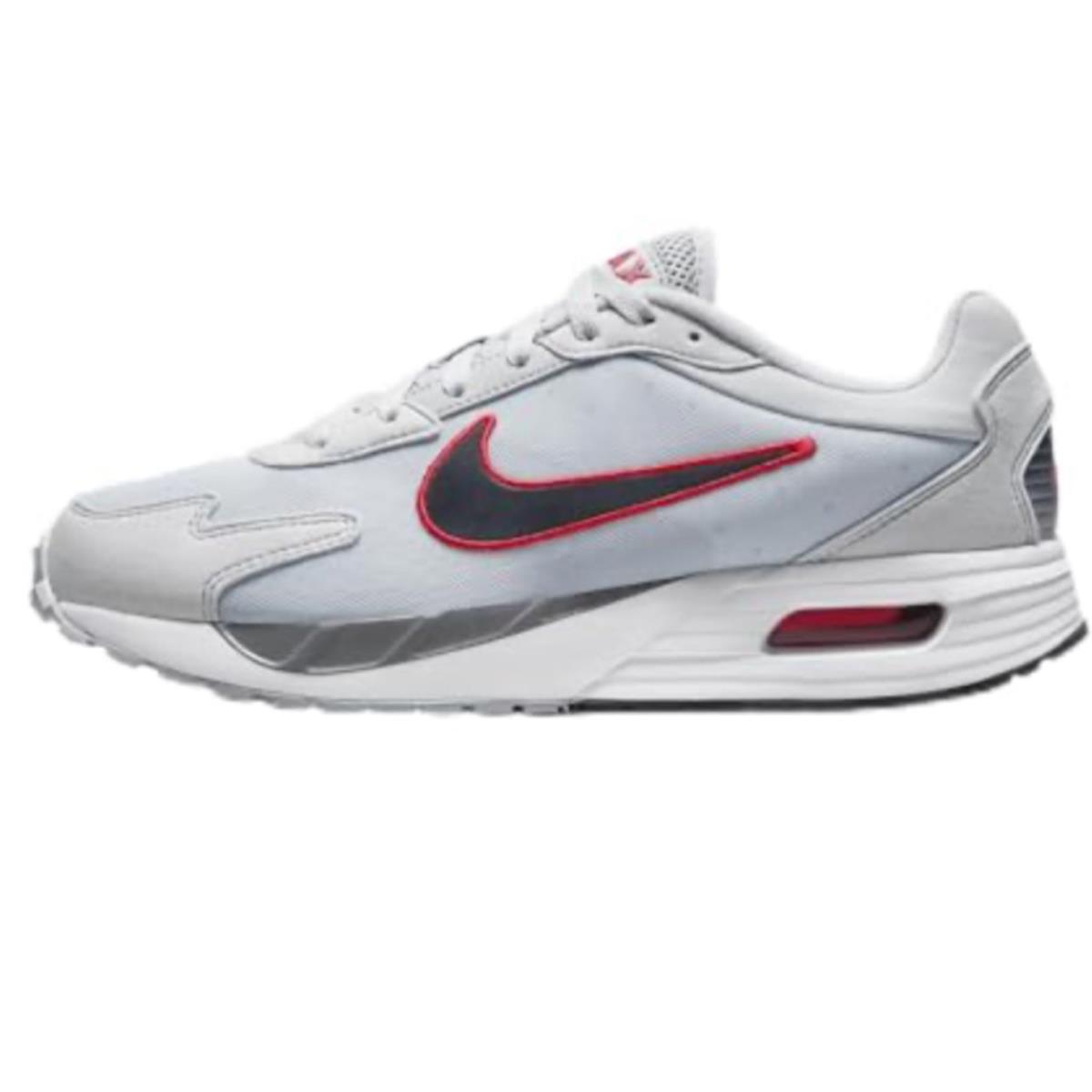 Nike Air Max Solo Men`s Wolf Grey/cool Grey/university Red/black Size 11.5