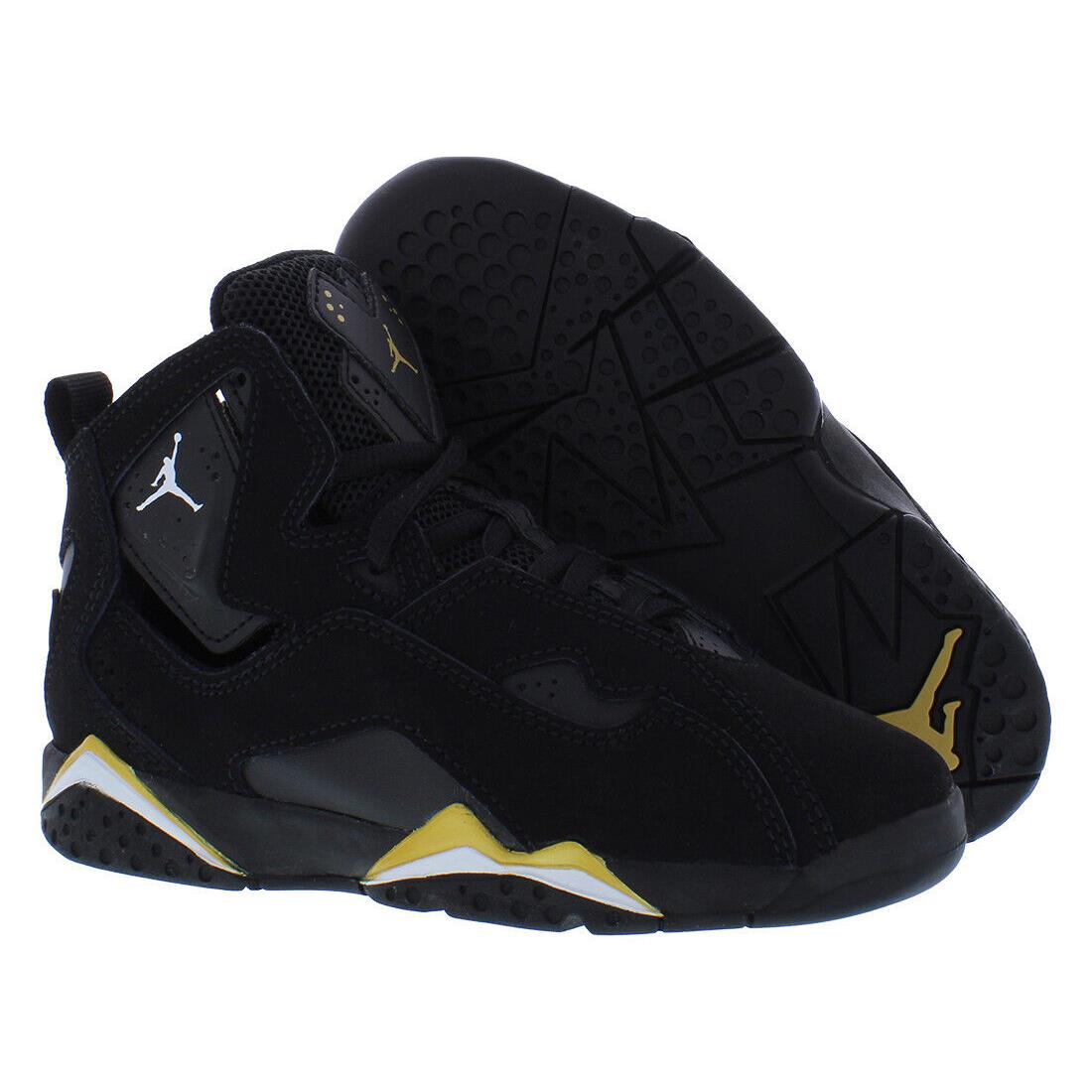 Nike Jordan True Flight PS Boys Shoes Size 12 Color: Black/white/metallic Gold