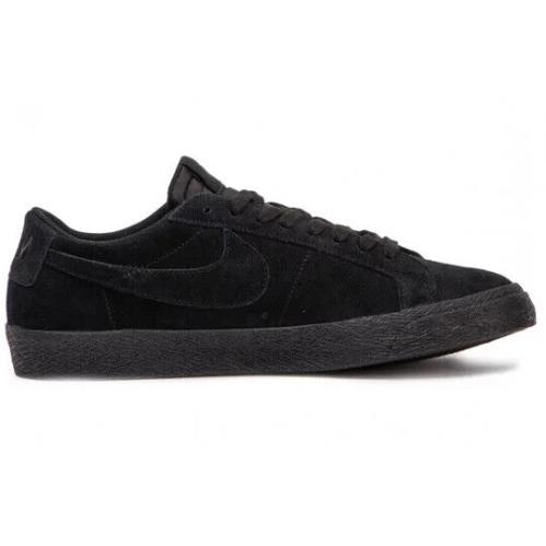 Nike SB Zoom Blazer Low Black Black Gunsmoke 732 Men`s Shoes - Black