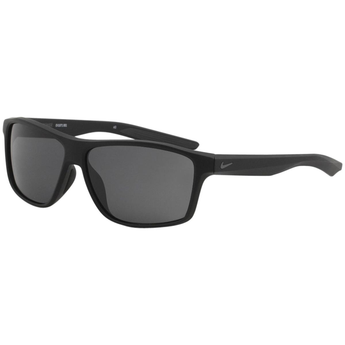 Nike Men`s Premier EV1071 EV/1071 001 Matte Black Sport Square Sunglasses 60mm