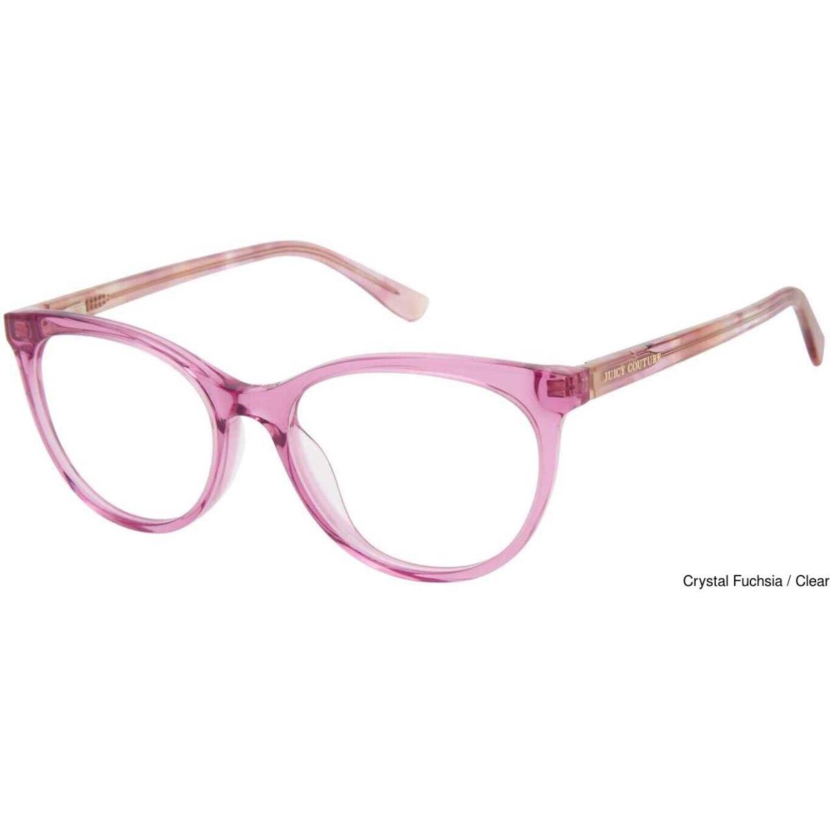 Juicy Couture JU 314 Ddu Crystal Fuchsia Optical Eyeglass Frame For Women W/case