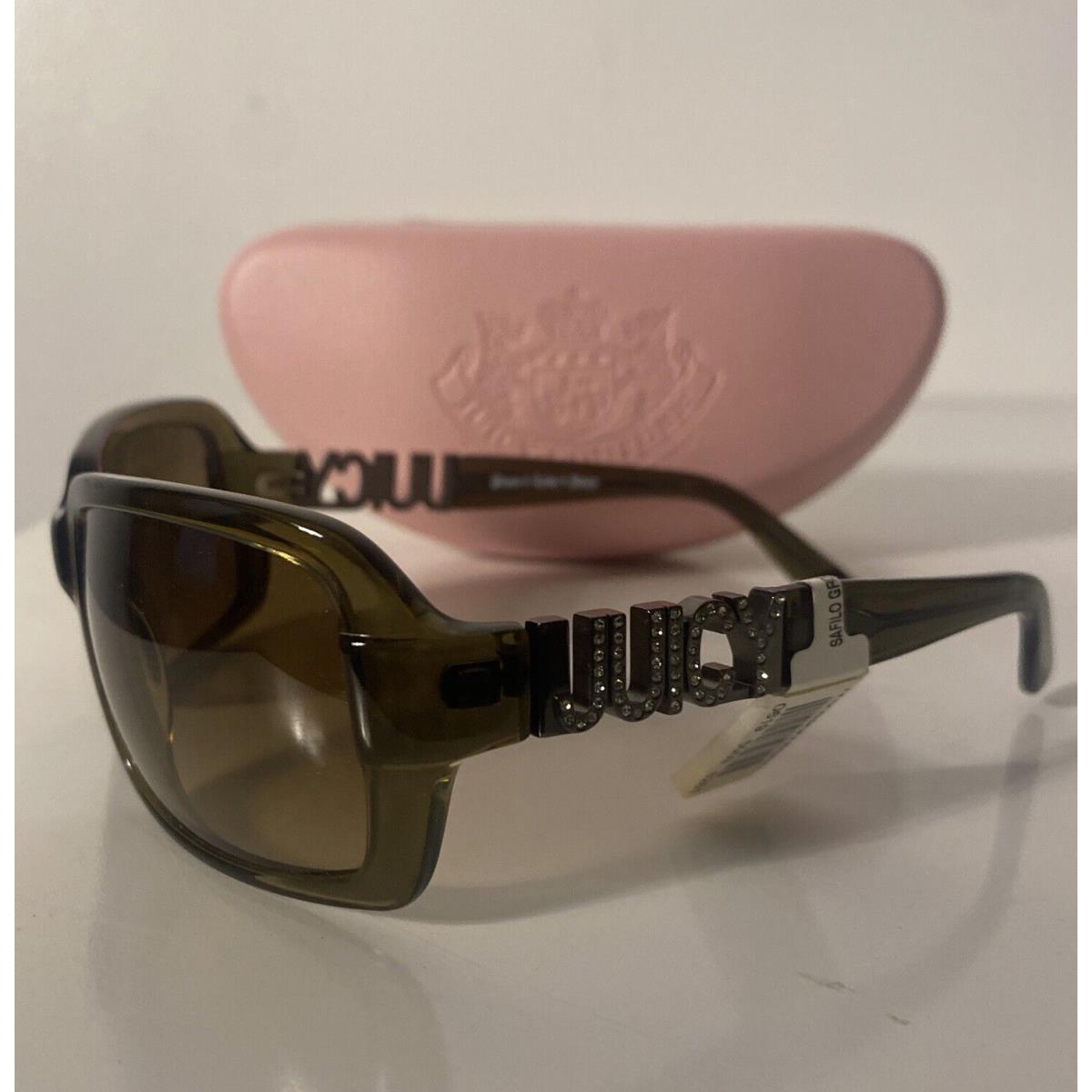 Juicy Couture Y2K Oversized Fancy/s Sunglasses with Black Lenses Rhinestones