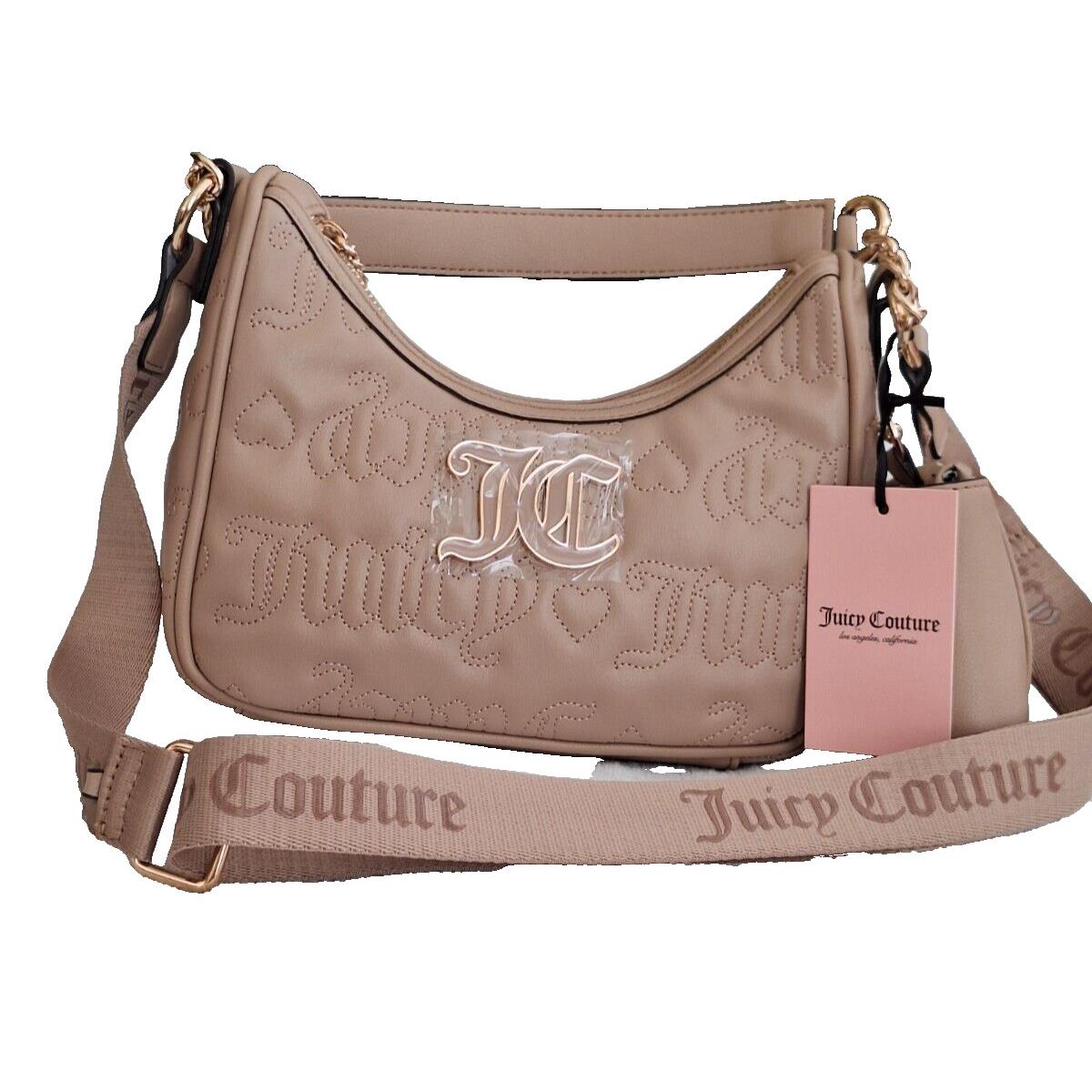 Juicy Couture Pink League Hobo Bag Cafe Color Bag Charm/crossbody Strap