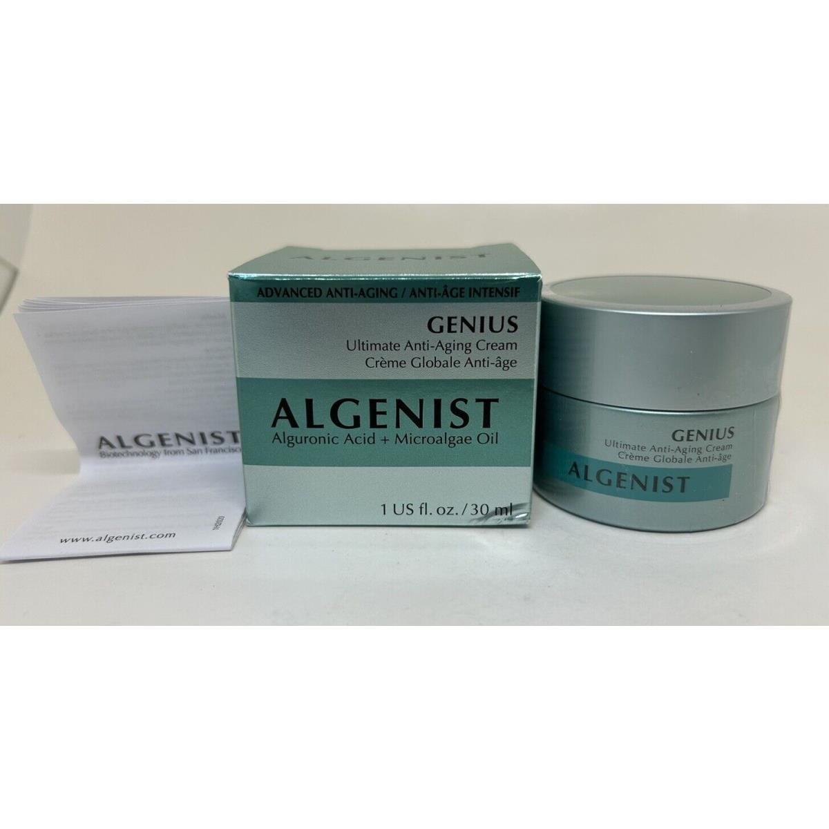 Algenist Genius Ultimate Anti-aging Cream with Agluronic Acid 1 oz W/box